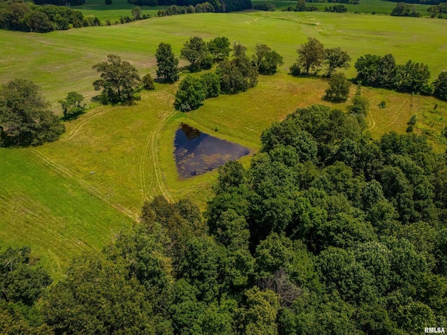690 Ganntown Ln, Grantsburg, IL 62943 - overview of rural landscape with a nearby body of water