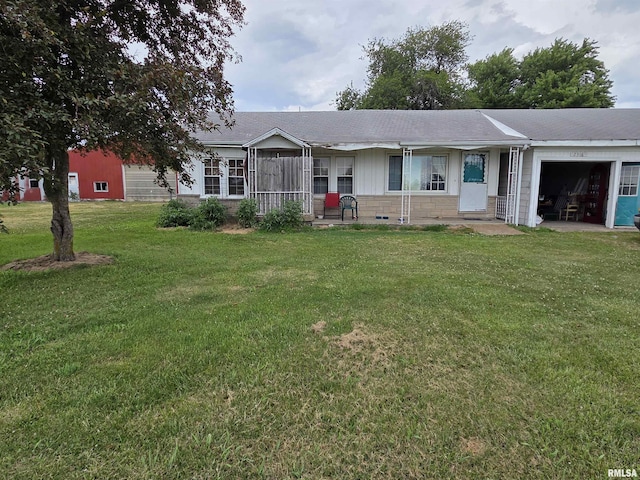 2316 W Main St, Salem, IL 62881 - single story home with a front yard, an attached garage, and roof with shingles