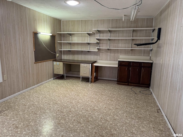 3100 Ava Rd, Murphysboro, IL 62994 - unfurnished office featuring wood walls and a textured ceiling