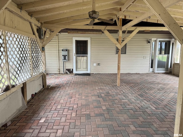 3100 Ava Rd, Murphysboro, IL 62994 - view of patio featuring a ceiling fan
