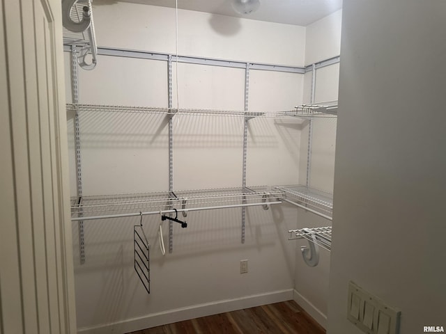 104 Mcneil St, Energy, IL 62933 - walk in closet featuring dark wood-type flooring