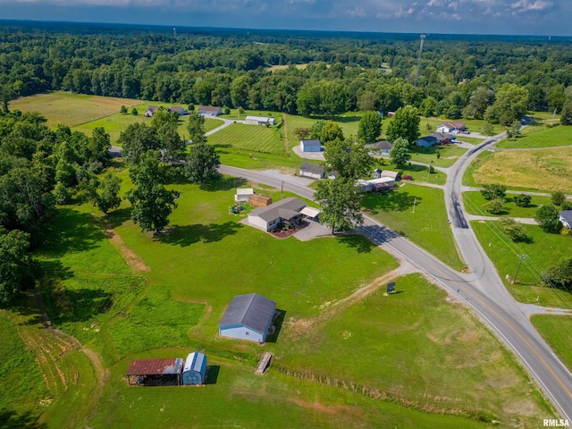 11149 Crenshaw Rd, Marion, IL 62922 - aerial overview of property's location featuring a heavily wooded area