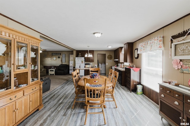 11149 Crenshaw Rd, Marion, IL 62922 - dining area featuring a chandelier