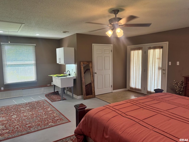 4139 Altenberger Rd, Metropolis, IL 62960 - bedroom featuring attic access and a textured ceiling