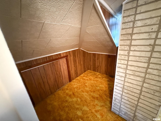 202 Flora Ave, Flora, IL 62839 - additional living space with wood walls and carpet flooring