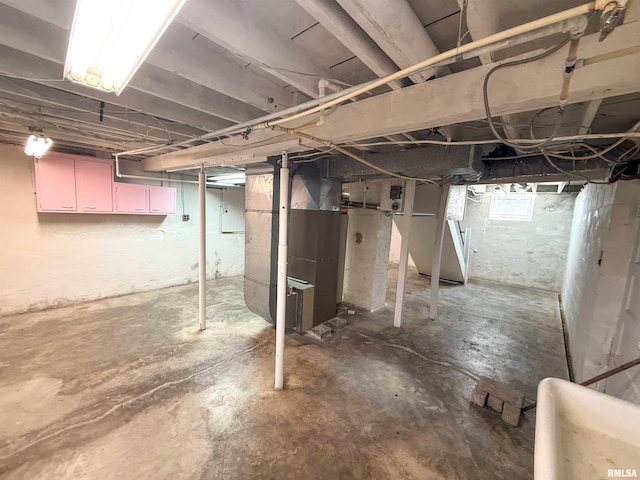 202 Flora Ave, Flora, IL 62839 - below grade area featuring heating unit