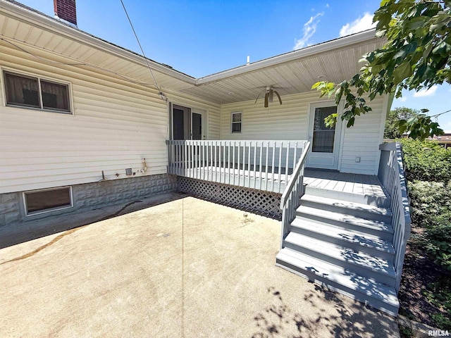 202 Flora Ave, Flora, IL 62839 - doorway to property with a porch and a chimney