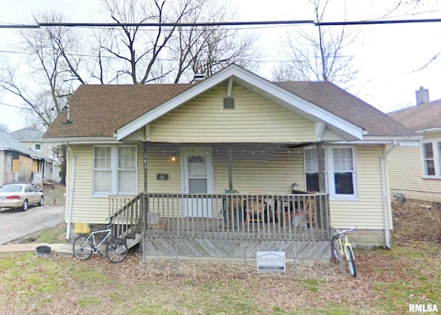 303 S Forest Ave, Carbondale, IL 62901 - bungalow featuring a porch and roof with shingles