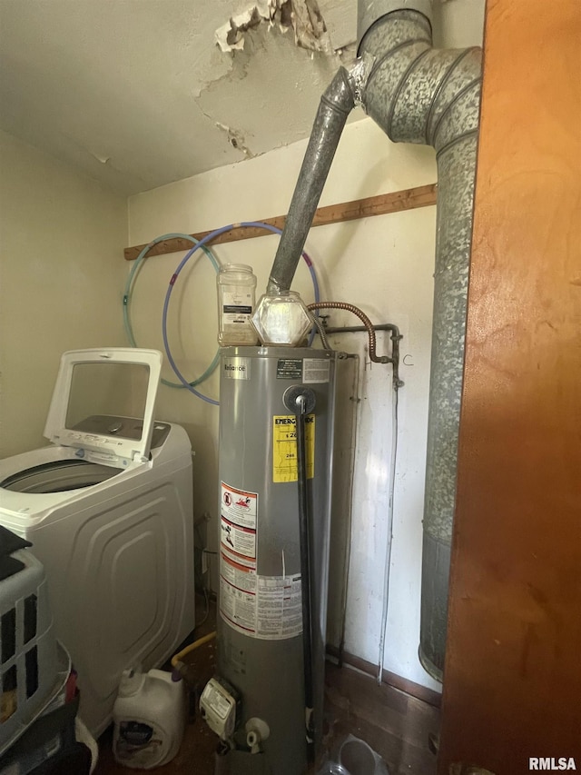 115 S Forest Ave, Carbondale, IL 62901 - utilities featuring water heater and washer / clothes dryer