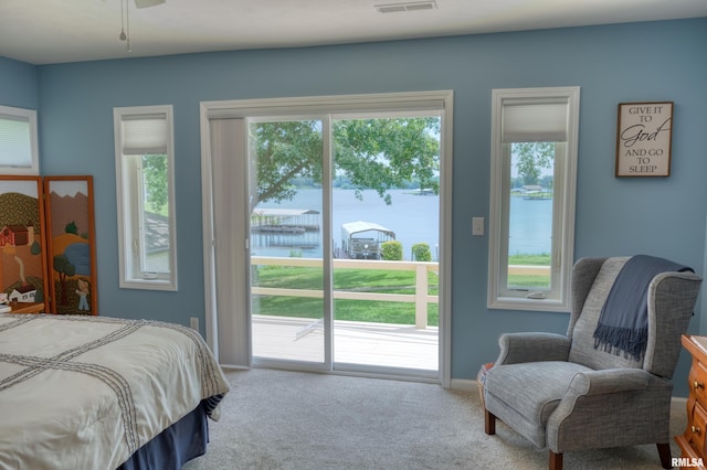 1382 Nicklaus Ln, Marion, IL 62959 - bedroom with access to exterior and carpet