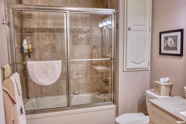 1382 Nicklaus Ln, Marion, IL 62959 - full bathroom featuring vanity and shower / bath combination with glass door