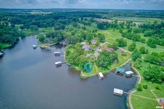 1382 Nicklaus Ln, Marion, IL 62959 - aerial overview of property's location featuring a large body of water