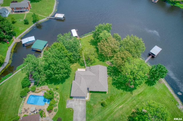 1382 Nicklaus Ln, Marion, IL 62959 - bird's eye view of a large body of water