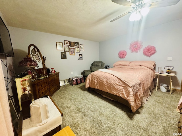 902 N Buchanan St, Benton, IL 62812 - bedroom with carpet and a ceiling fan