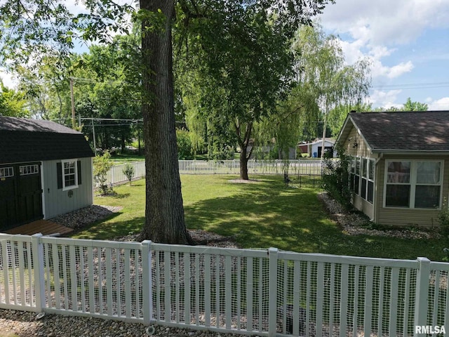 902 N Buchanan St, Benton, IL 62812 - fenced backyard featuring a shed
