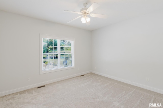 1506 Gleneagle Dr, Marion, IL 62959 - carpeted spare room featuring baseboards and ceiling fan