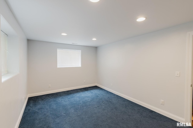 1506 Gleneagle Dr, Marion, IL 62959 - unfurnished room with dark carpet and recessed lighting