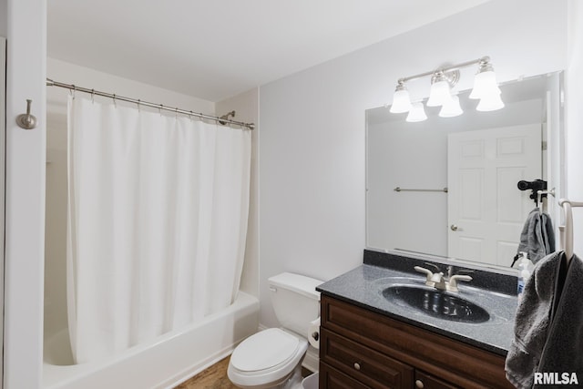 1506 Gleneagle Dr, Marion, IL 62959 - full bathroom featuring vanity and shower / tub combo
