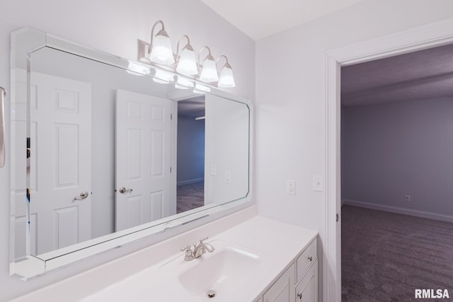 1506 Gleneagle Dr, Marion, IL 62959 - bathroom featuring vanity and baseboards