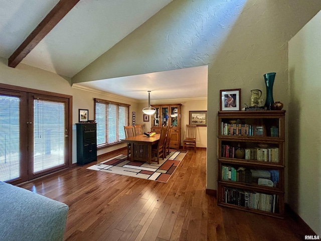 304 May Apple Ln, Carbondale, IL 62903 - dining space with hardwood / wood-style flooring and ornamental molding