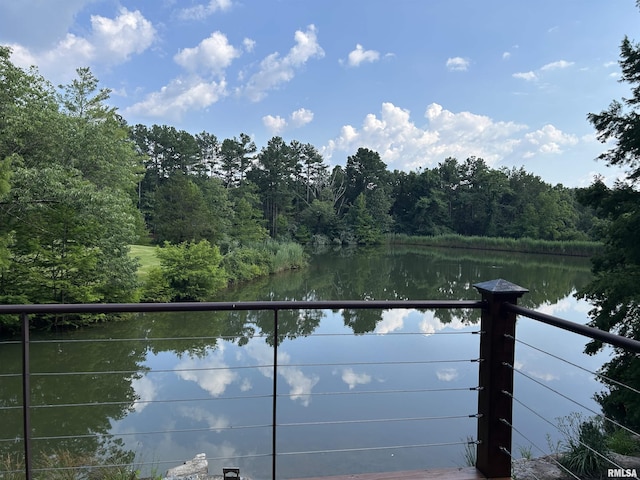 304 May Apple Ln, Carbondale, IL 62903 - water view featuring a forest