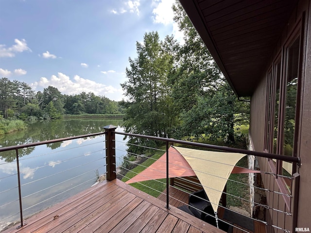 304 May Apple Ln, Carbondale, IL 62903 - wooden deck with a water view
