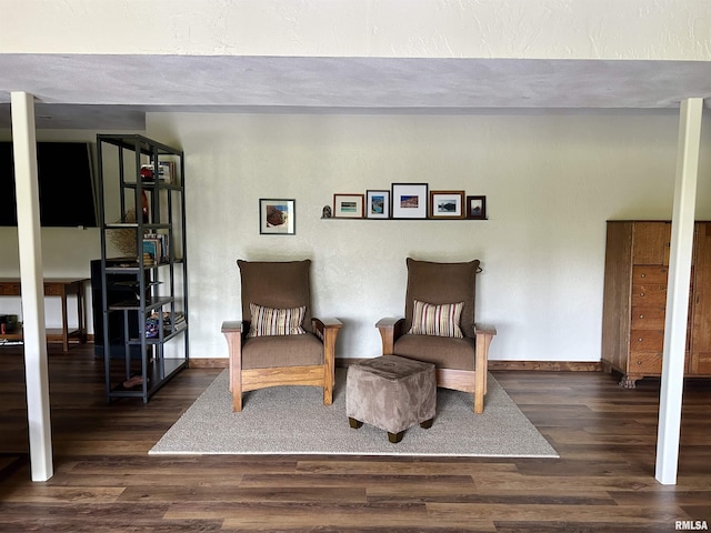304 May Apple Ln, Carbondale, IL 62903 - sitting room featuring dark wood-style flooring