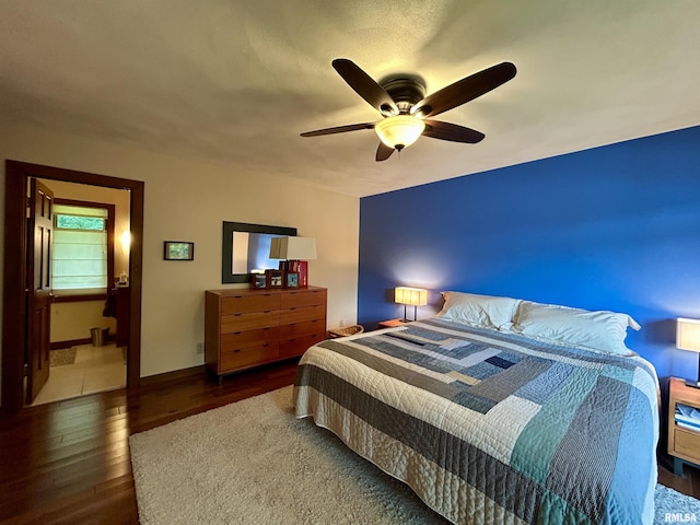 304 May Apple Ln, Carbondale, IL 62903 - bedroom featuring wood finished floors and a ceiling fan