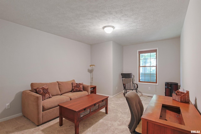 1818 Calico Rd, Marion, IL 62959 - office area featuring light carpet and a textured ceiling