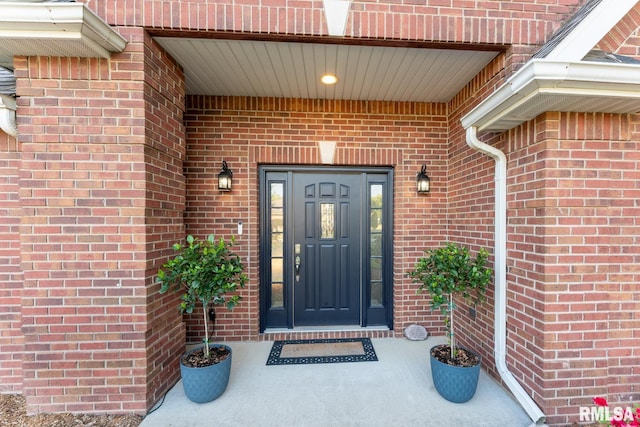 1600 S Eugene Ln, Marion, IL 62959 - property entrance featuring brick siding