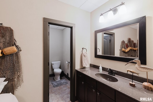 3525 Parrish Ridge Ln, Goreville, IL 62939 - bathroom featuring toilet and vanity