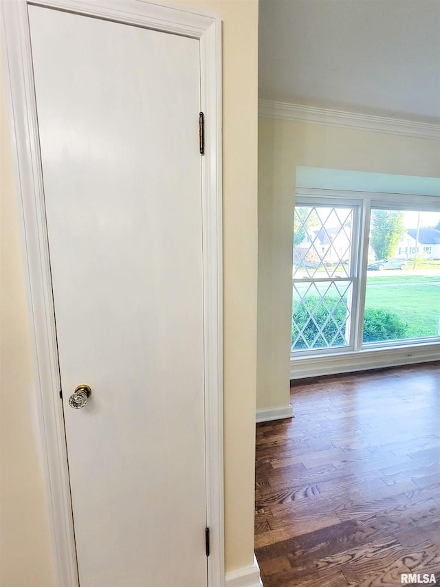 119 S 6th St SE, Clay City, IL 62824 - detailed view of crown molding and wood finished floors