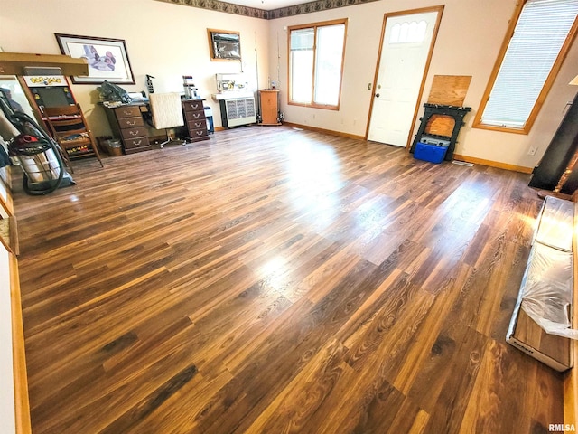 119 S 6th St SE, Clay City, IL 62824 - unfurnished office featuring wood finished floors and baseboards