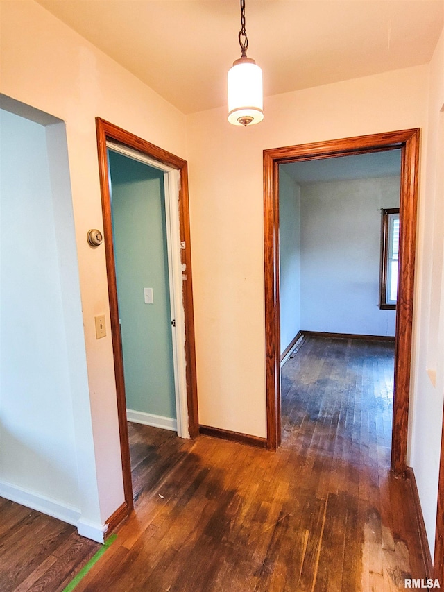 119 S 6th St SE, Clay City, IL 62824 - hallway with hardwood / wood-style flooring