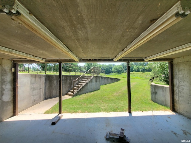 2723 Country Club Rd, Carbondale, IL 62901 - view of patio with stairway