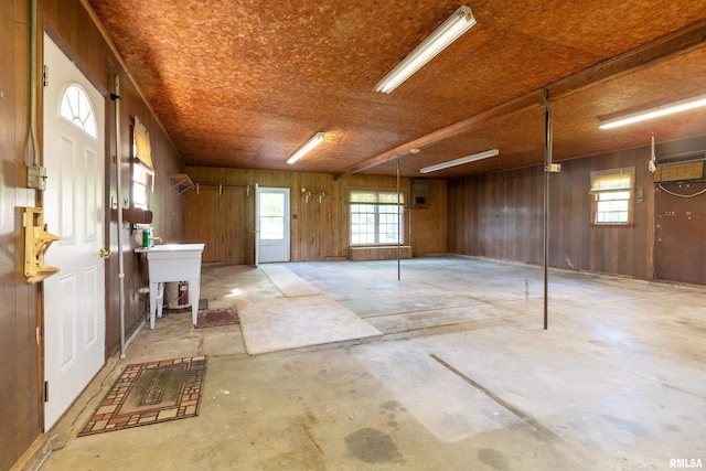 4341 Market Rd, Marion, IL 62959 - below grade area featuring wood walls and healthy amount of natural light