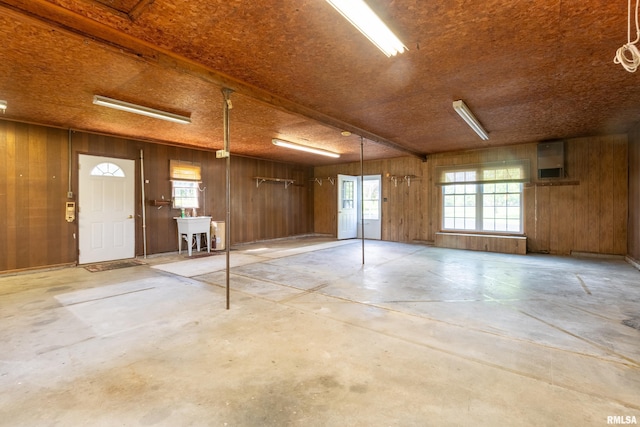 4341 Market Rd, Marion, IL 62959 - garage featuring wood walls and a sink