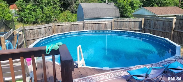 1420 N 17th St, Mount Vernon, IL 62864 - view of swimming pool featuring a fenced backyard