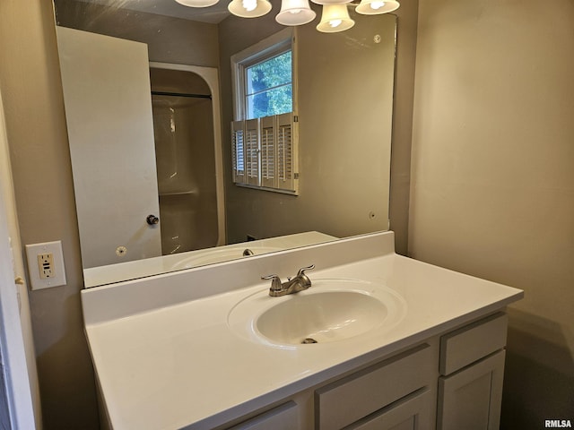 2908 W Kent Dr, Carbondale, IL 62901 - bathroom featuring vanity and a shower