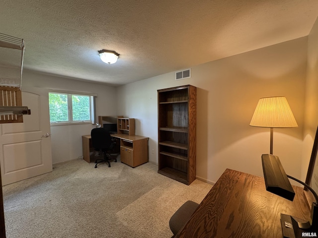 1308 Shawnee Trl, Carterville, IL 62918 - carpeted office space featuring a textured ceiling