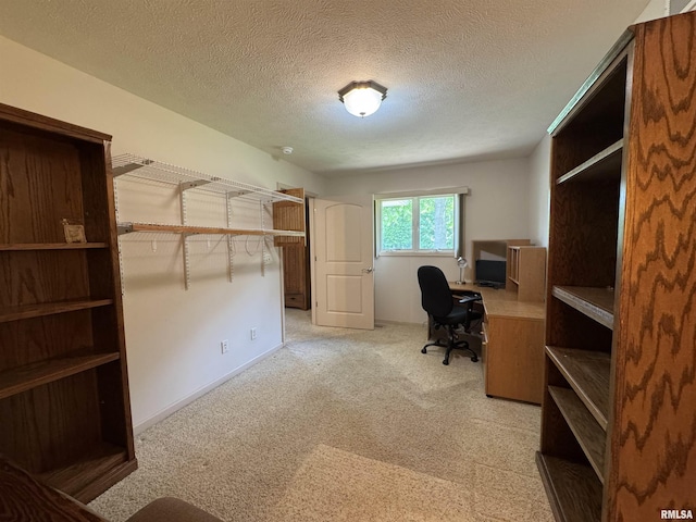 1308 Shawnee Trl, Carterville, IL 62918 - unfurnished office with light carpet and a textured ceiling