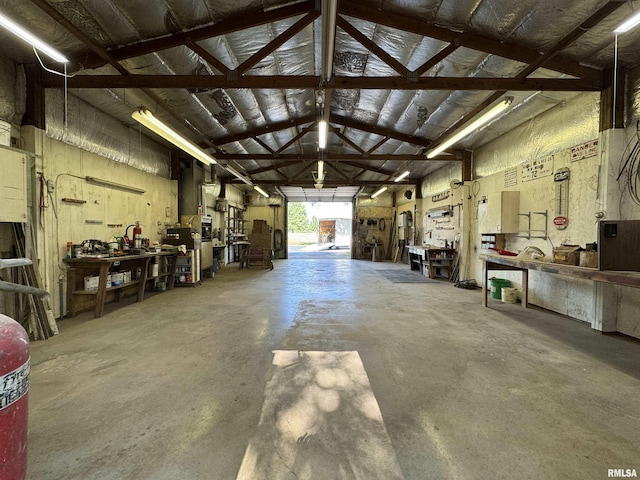 1308 Shawnee Trl, Carterville, IL 62918 - garage with a workshop area
