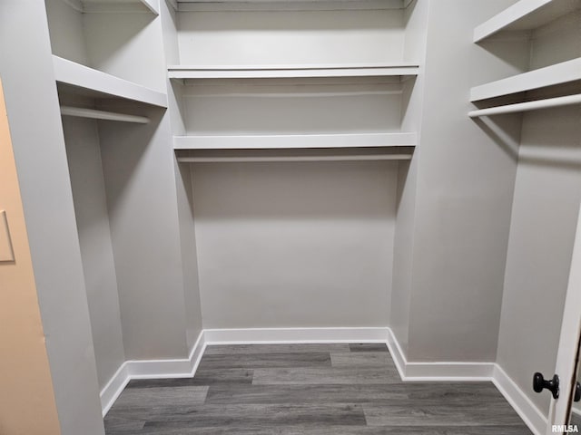 1206 N 14th St, Murphysboro, IL 62966 - spacious closet with dark wood-style flooring