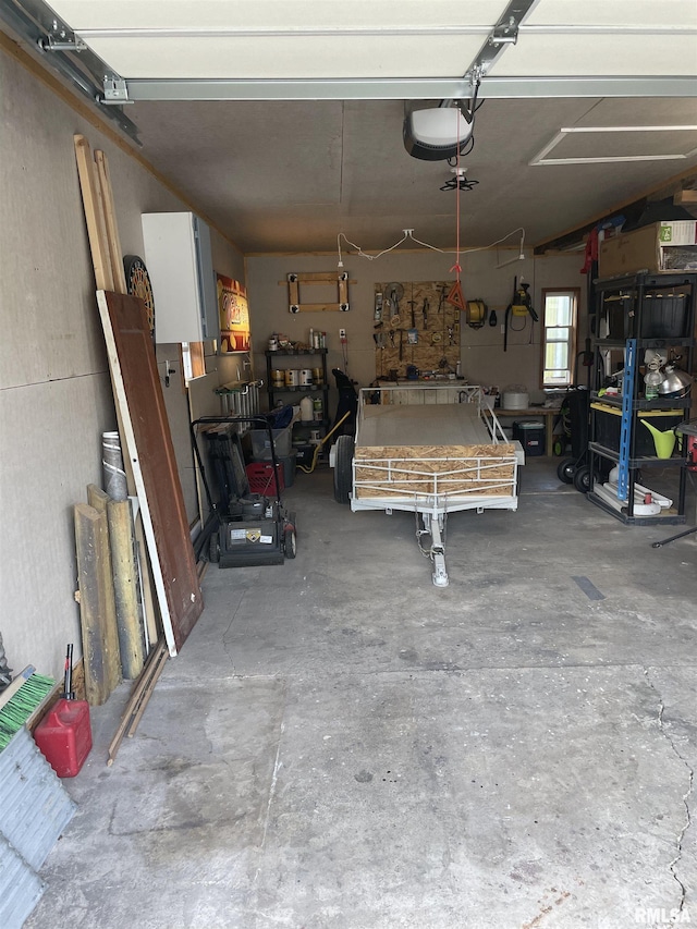 204 Oak St, Odin, IL 62870 - garage with a garage door opener