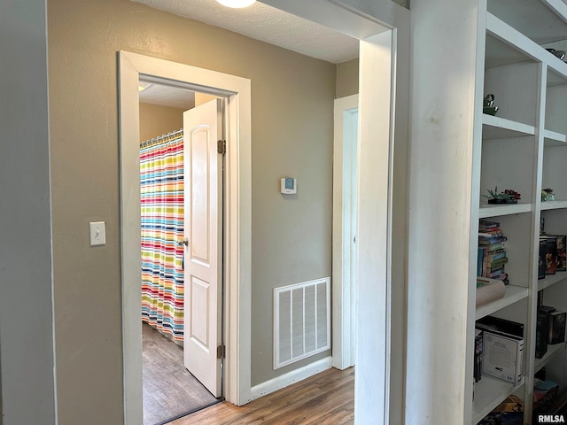 501 Cedar Creek Rd, Makanda, IL 62958 - corridor with wood finished floors and baseboards
