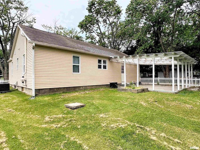 501 Cedar Creek Rd, Makanda, IL 62958 - back of house featuring a pergola and a patio area