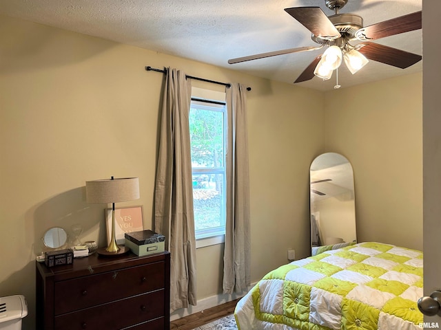 501 Cedar Creek Rd, Makanda, IL 62958 - bedroom featuring wood finished floors and ceiling fan