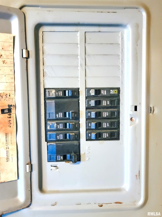 113 SW Mead St, Clay City, IL 62824 - utility room with electric panel