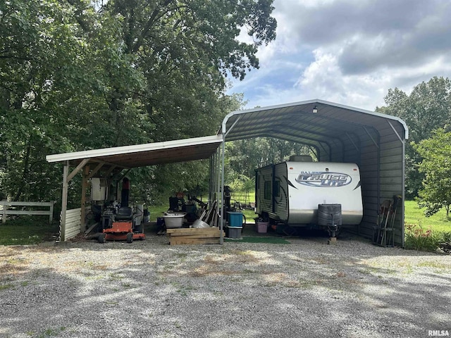 11382 Petroff Rd, Benton, IL 62812 - view of vehicle parking featuring a detached carport