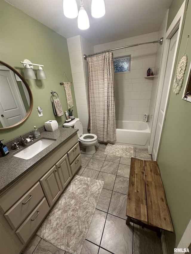 11382 Petroff Rd, Benton, IL 62812 - full bathroom featuring vanity and shower / bath combination with curtain